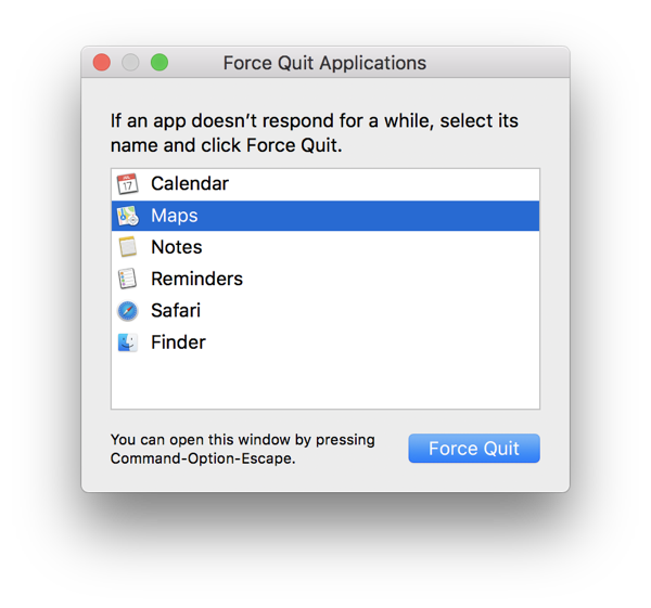 How to quit all programs on mac